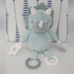 DreamGro Triceratops Sensory Clip Toy 12"